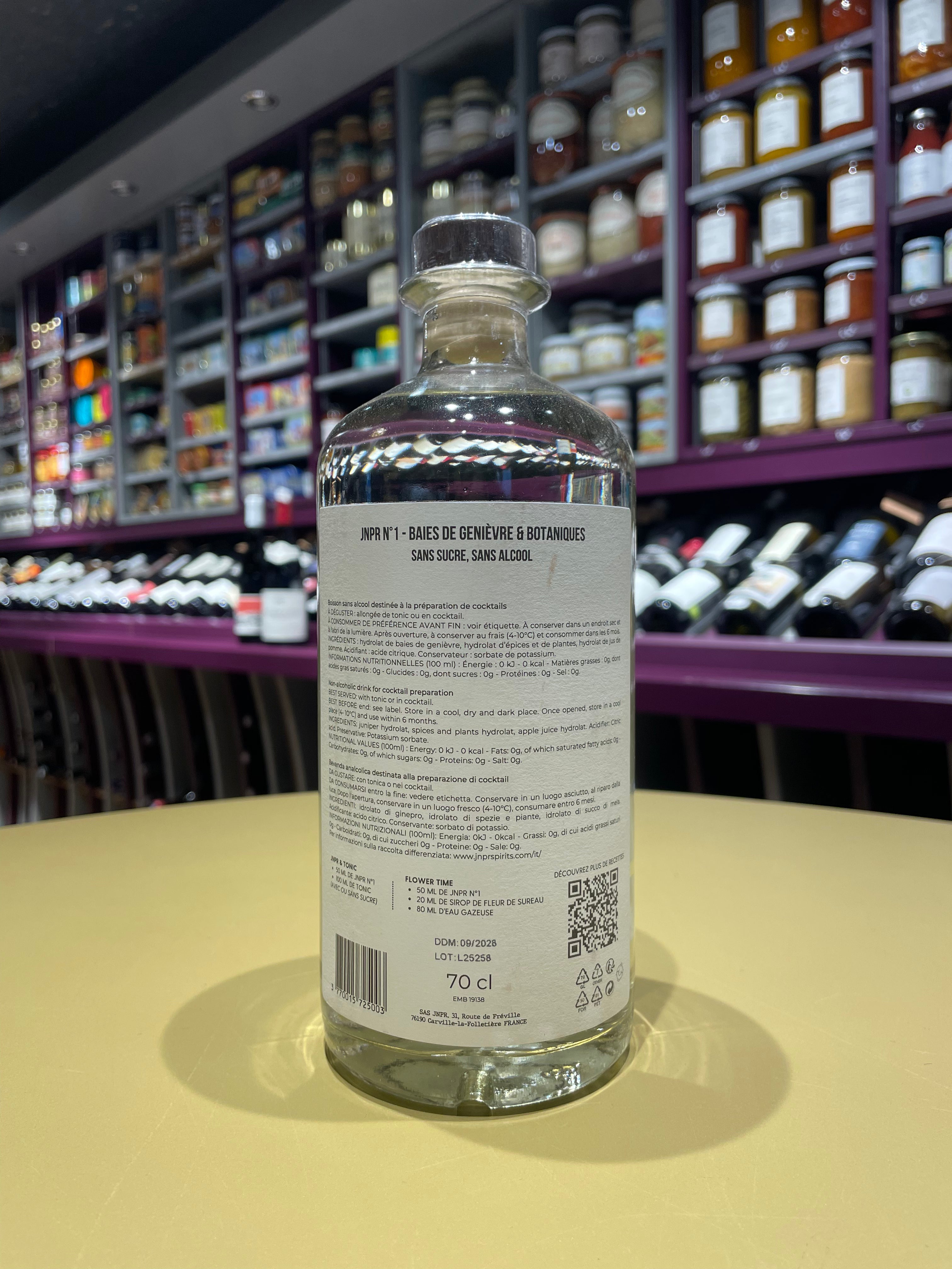 JNPR N°1 - SPIRITUEUX SANS ALCOOL ET SANS SUCRE