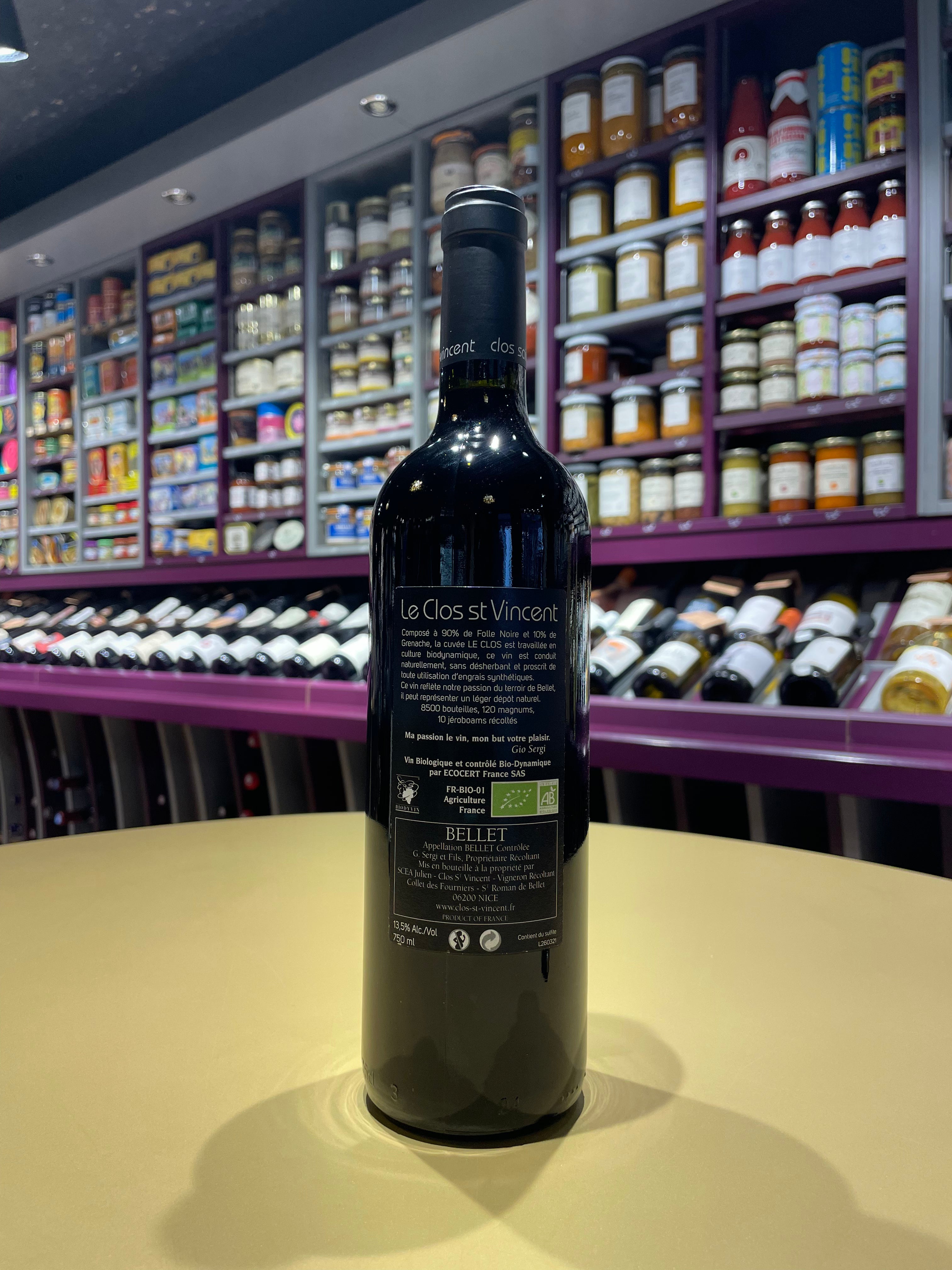 Clos Saint-Vincent – Le Clos 2019 - BIO