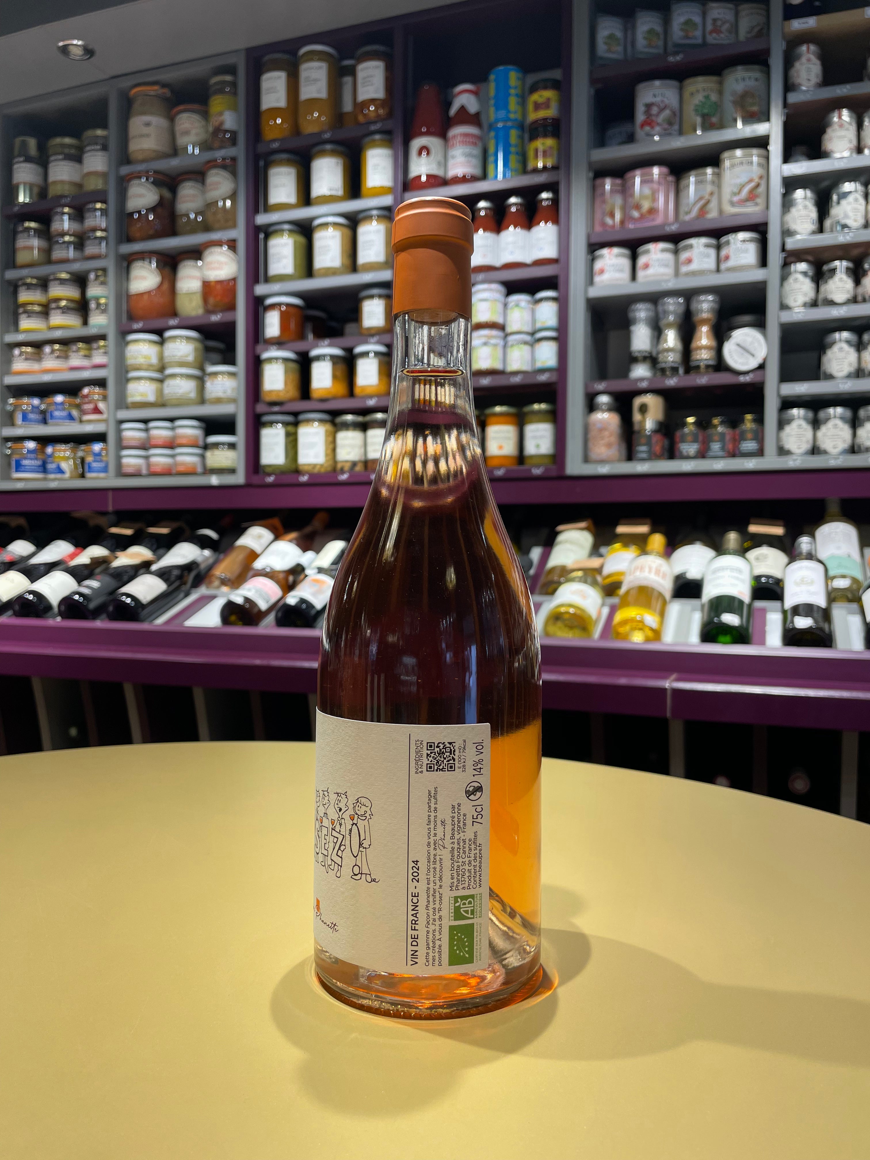 Château de Beaupré - R-Osez Rosé 2024 – Façon Phanette – Bio